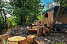 Maringotka u potoka Pulpit - glamping Hudčice