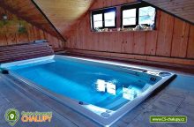 Srub Mendryka - bazén SPA a sauna - Janov